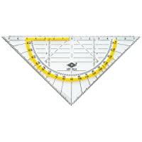 Wedo 0525 - Escuadra de geometría sin mango- 160 mm- transparente